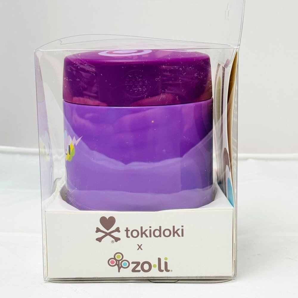 Tokidoki x Zoli Toki Dine Insulated Food Jar 12oz Purple Unicorn BPA-Free - Picture 5 of 6